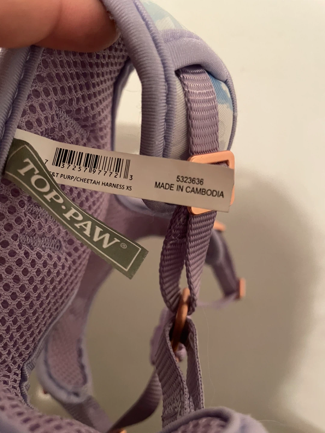 Top Paw Purple Cheetah XS Dog Harness - photo 3