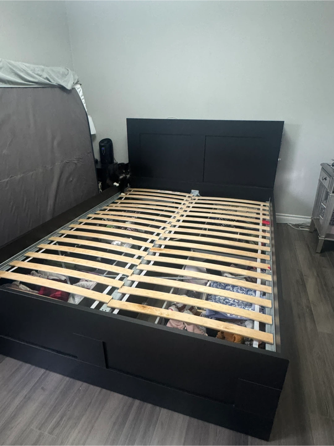 IKEA BRIMNES Storage Bedframe and Headbaord - photo 2