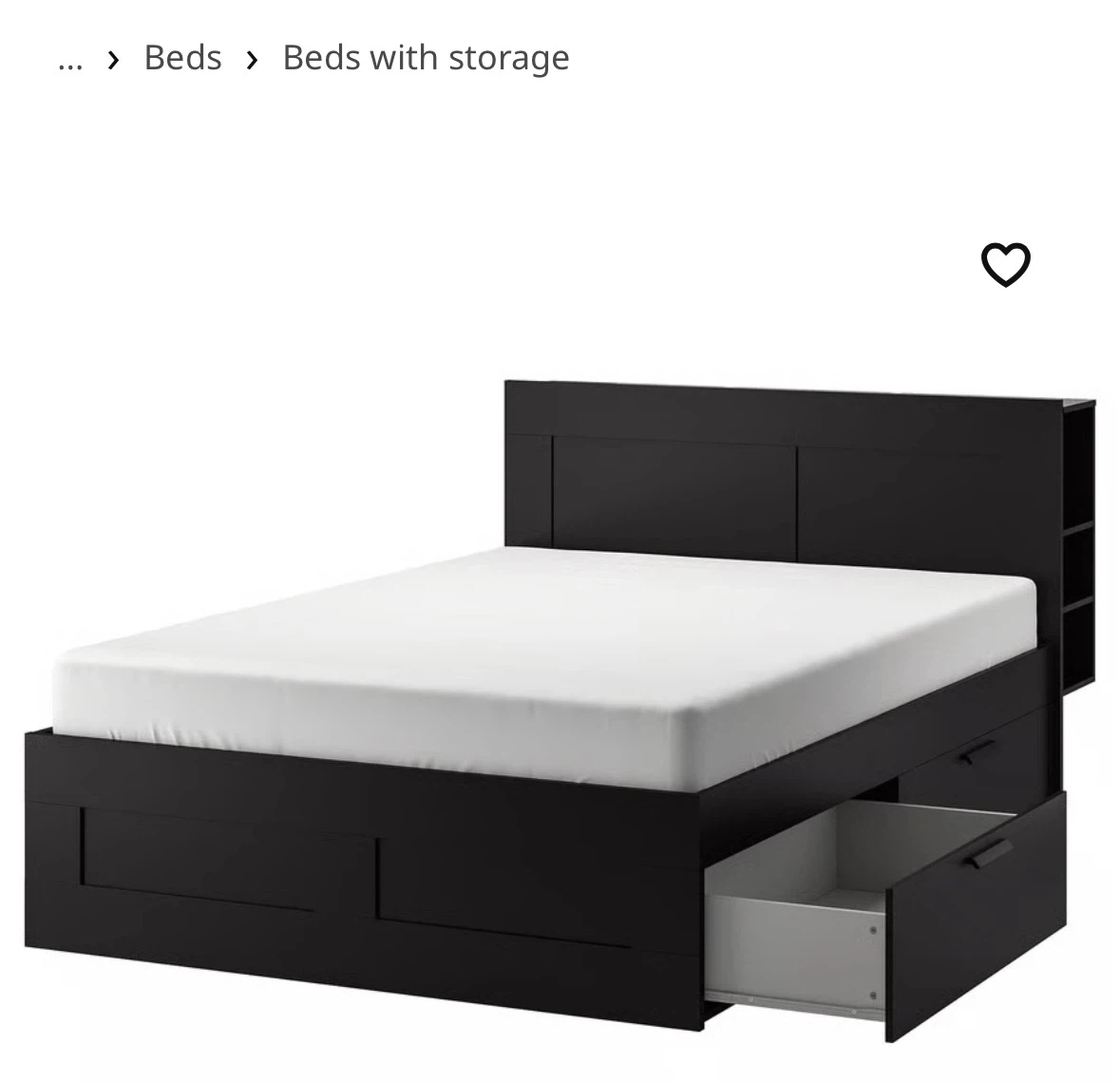 IKEA BRIMNES Storage Bedframe and Headbaord - photo 3