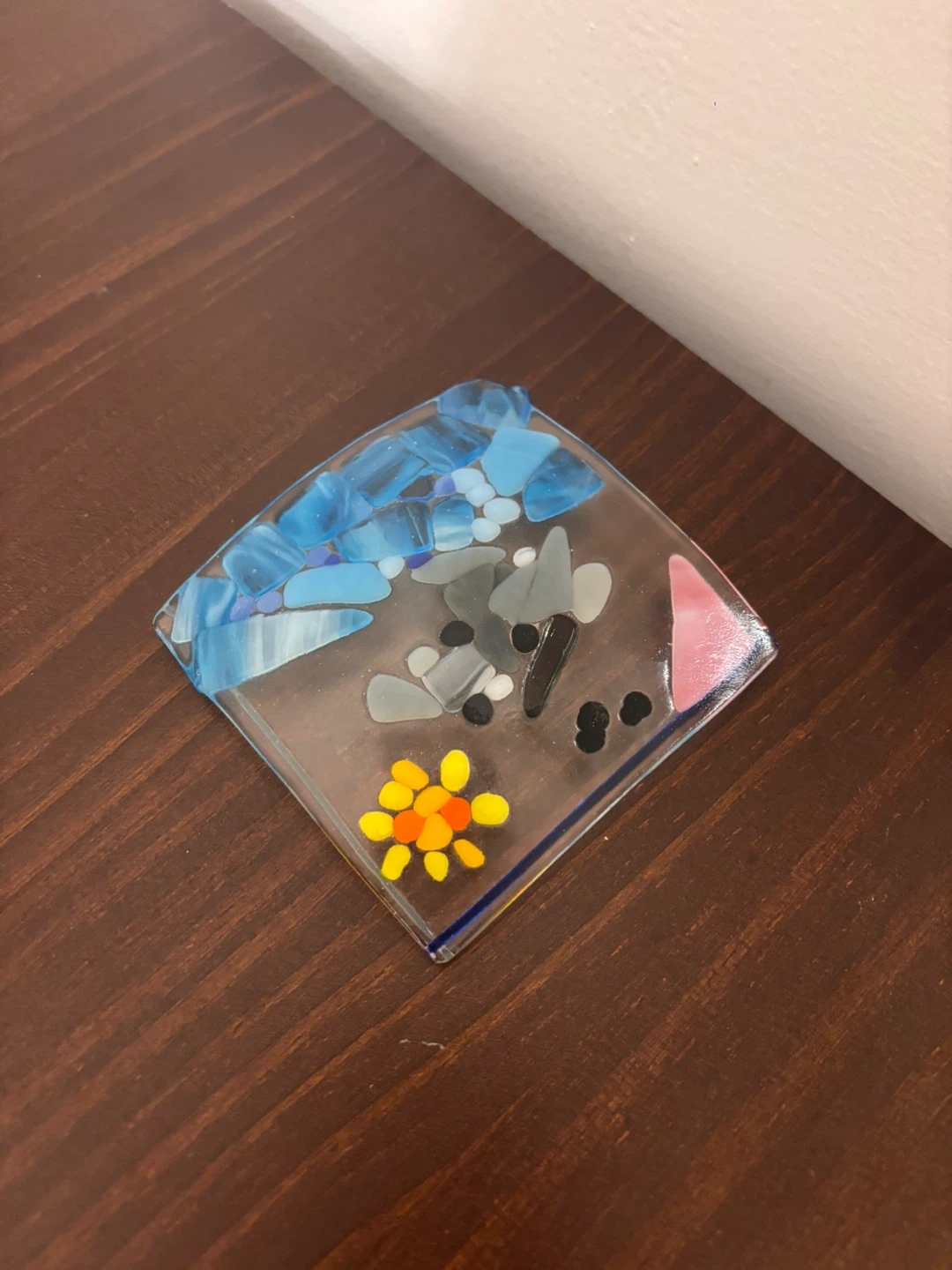 Handmade Fused Glass Dish - photo 2