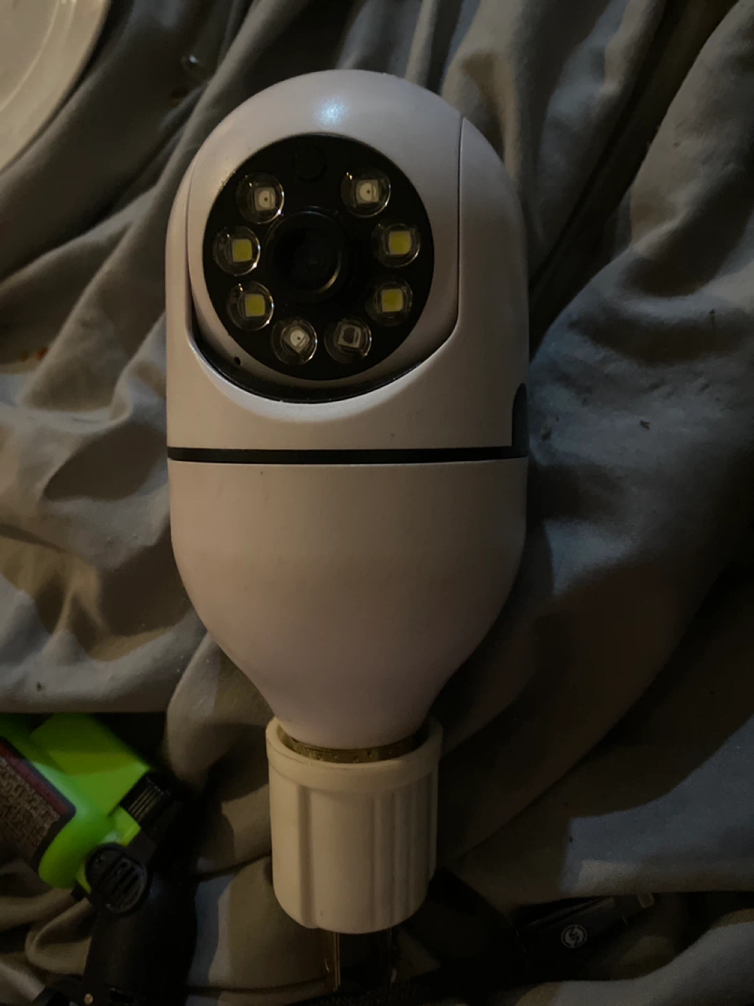 White Security Camera Light Bulb