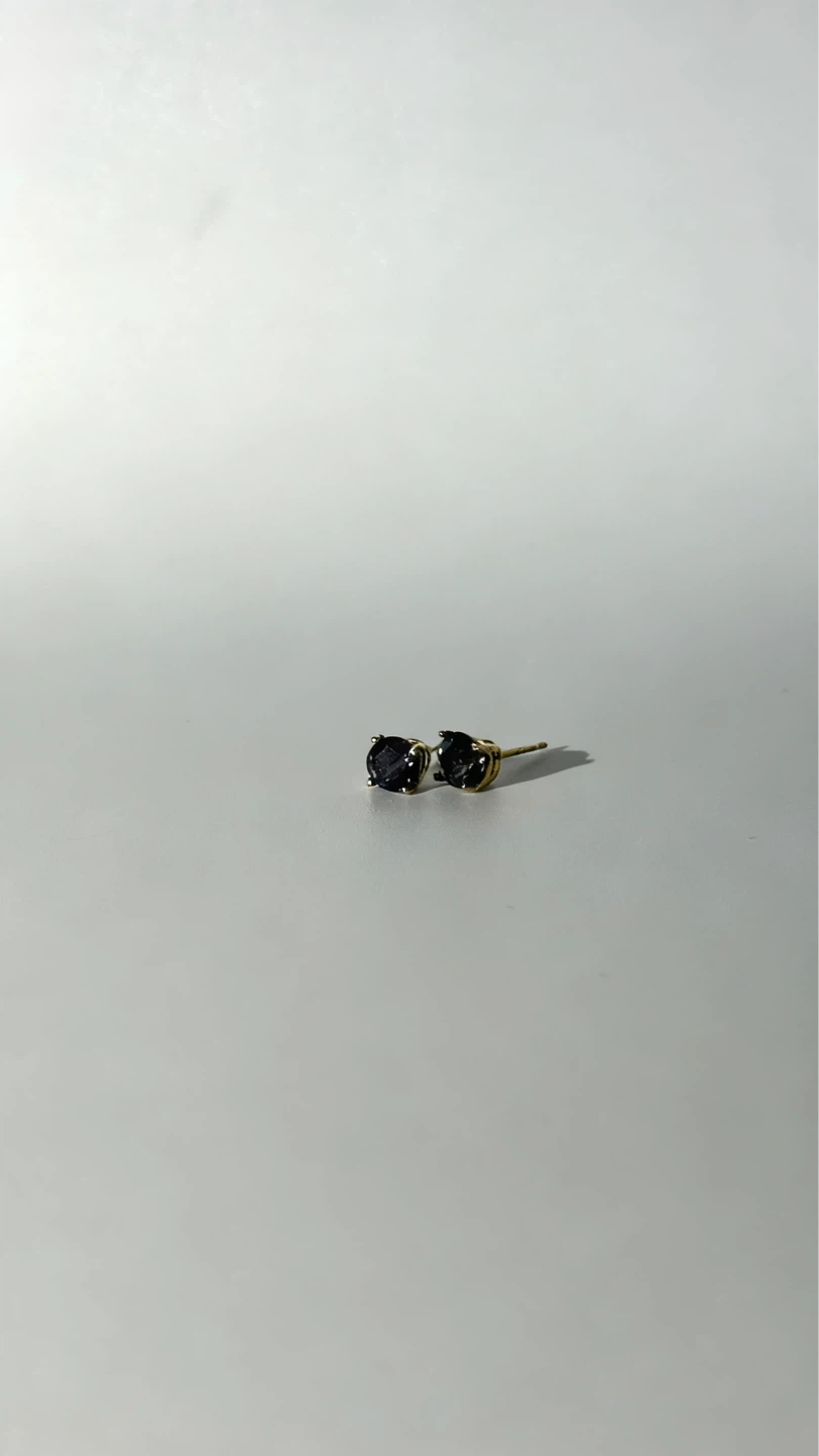 Enchanting Alexandrite & 14K Yellow Gold Stud Earrings - photo 3