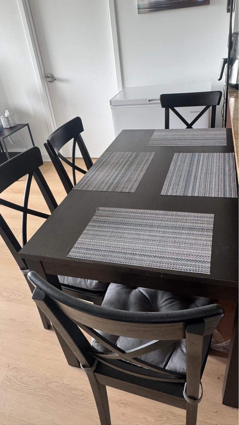 Ikea Dining Table Set with 4 Chairs - photo 2