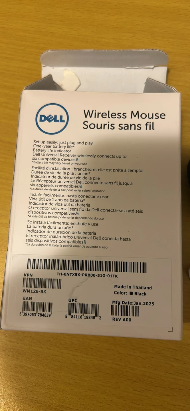 Dell WM126 Wireless Mouse - Black - photo 3