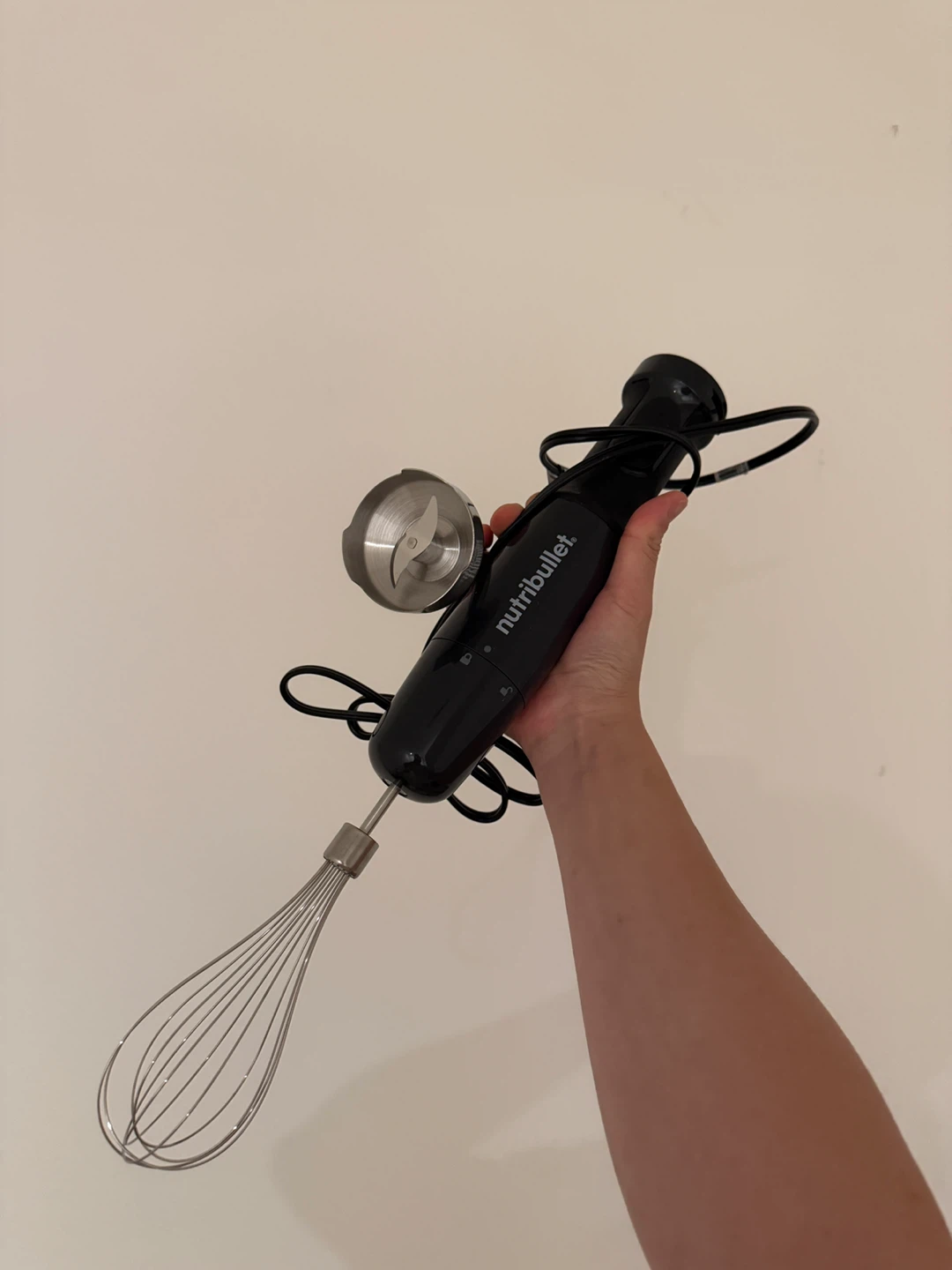 Nutribullet Hand Blender with Whisk and Chopper Attachments