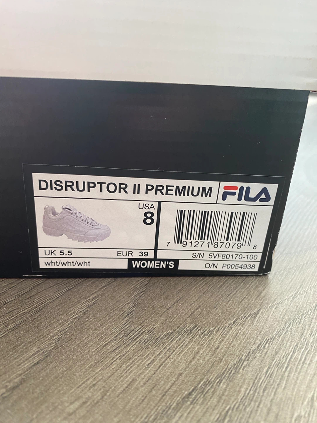 New woman's 8 Fila Disruptor II Premium White - photo 3