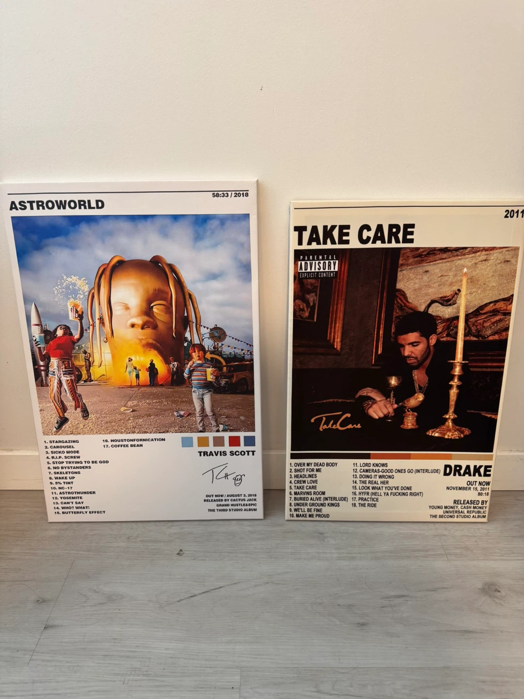 Travis Scott Astroworld Album Art Canvas Print