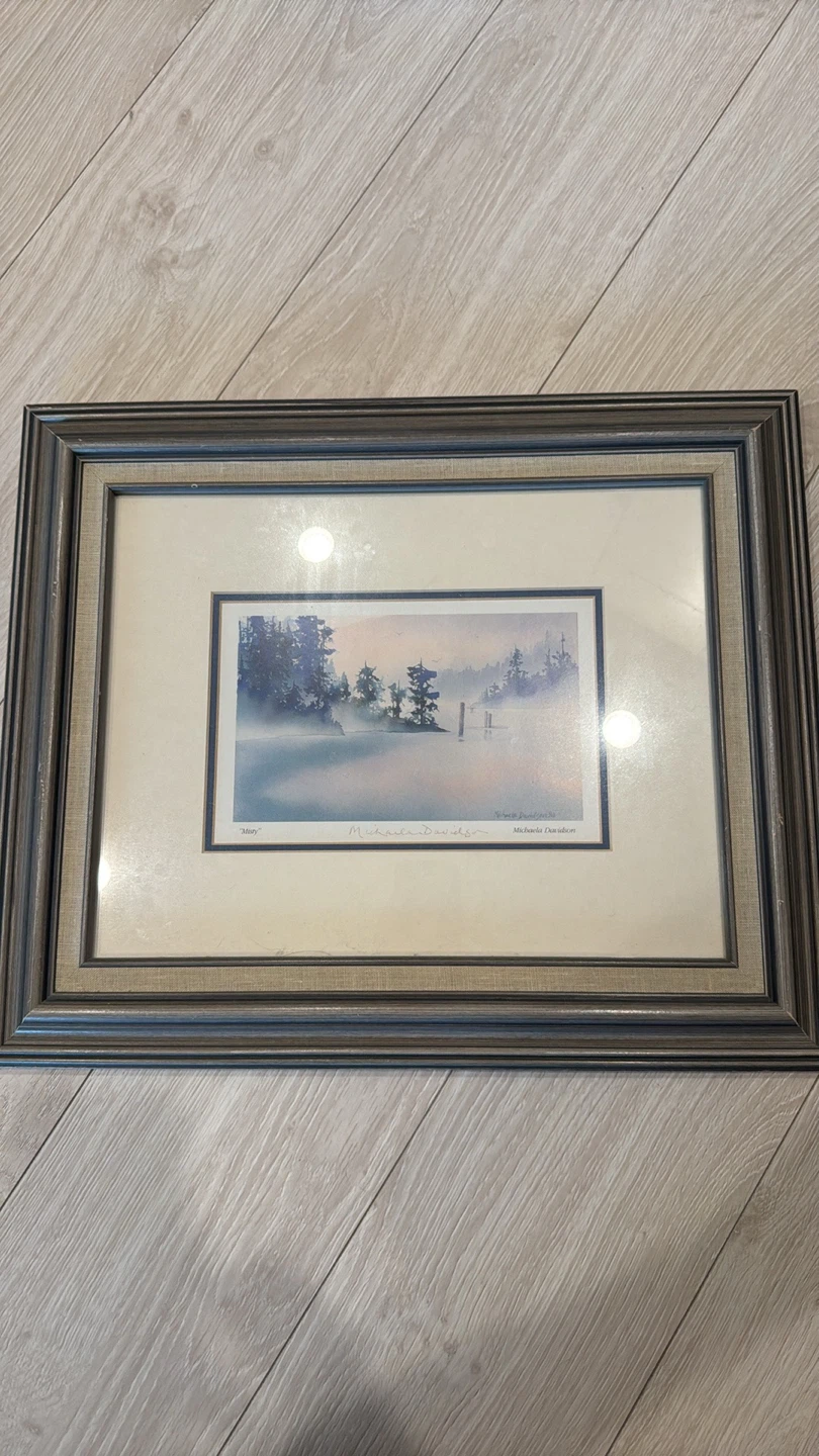 Michaela Davidson Signed Misty Painting