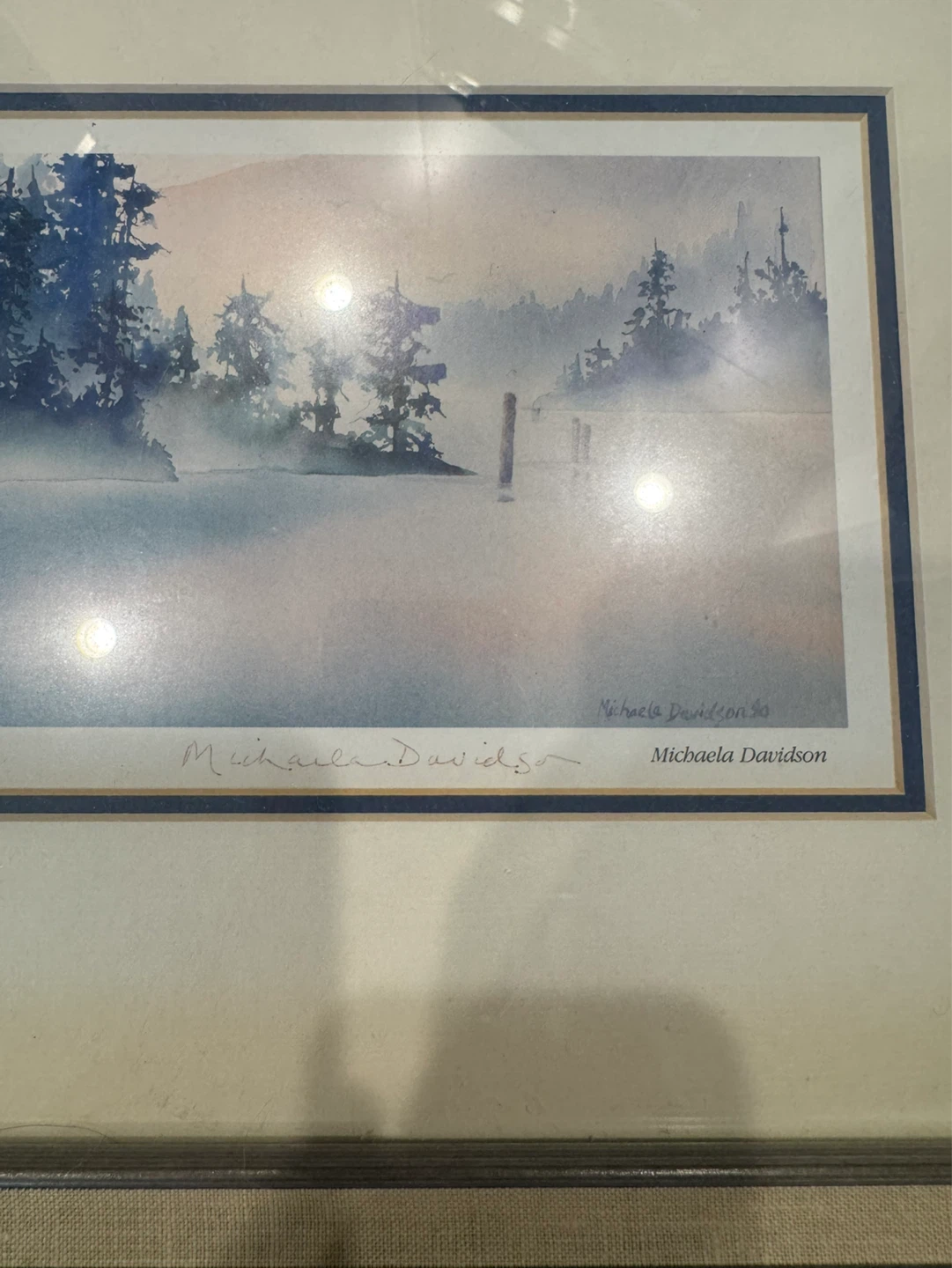 Michaela Davidson Signed Misty Painting - photo 2