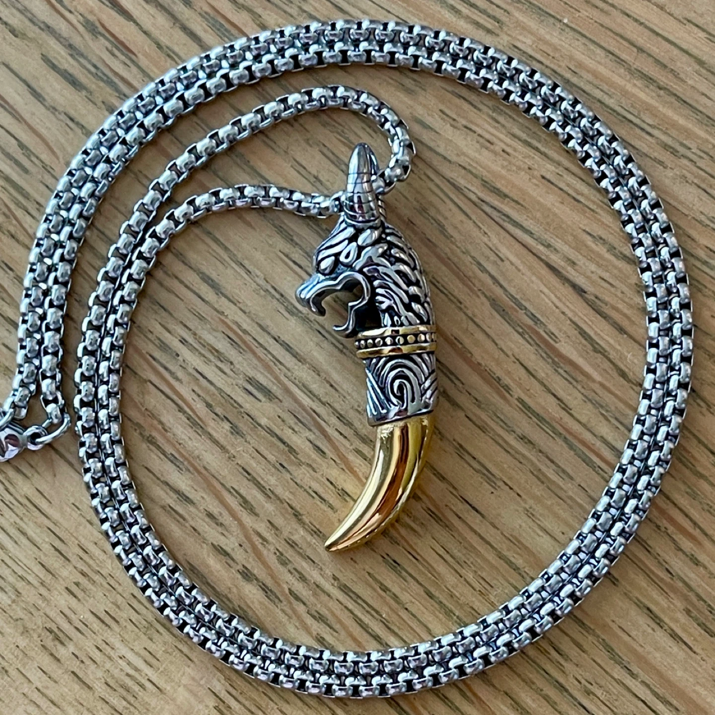 Norse Wolf Fenrir stainless steel necklace - photo 3
