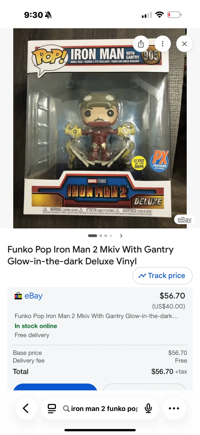Iron Man 2 Funko Pop Sealed - photo 2