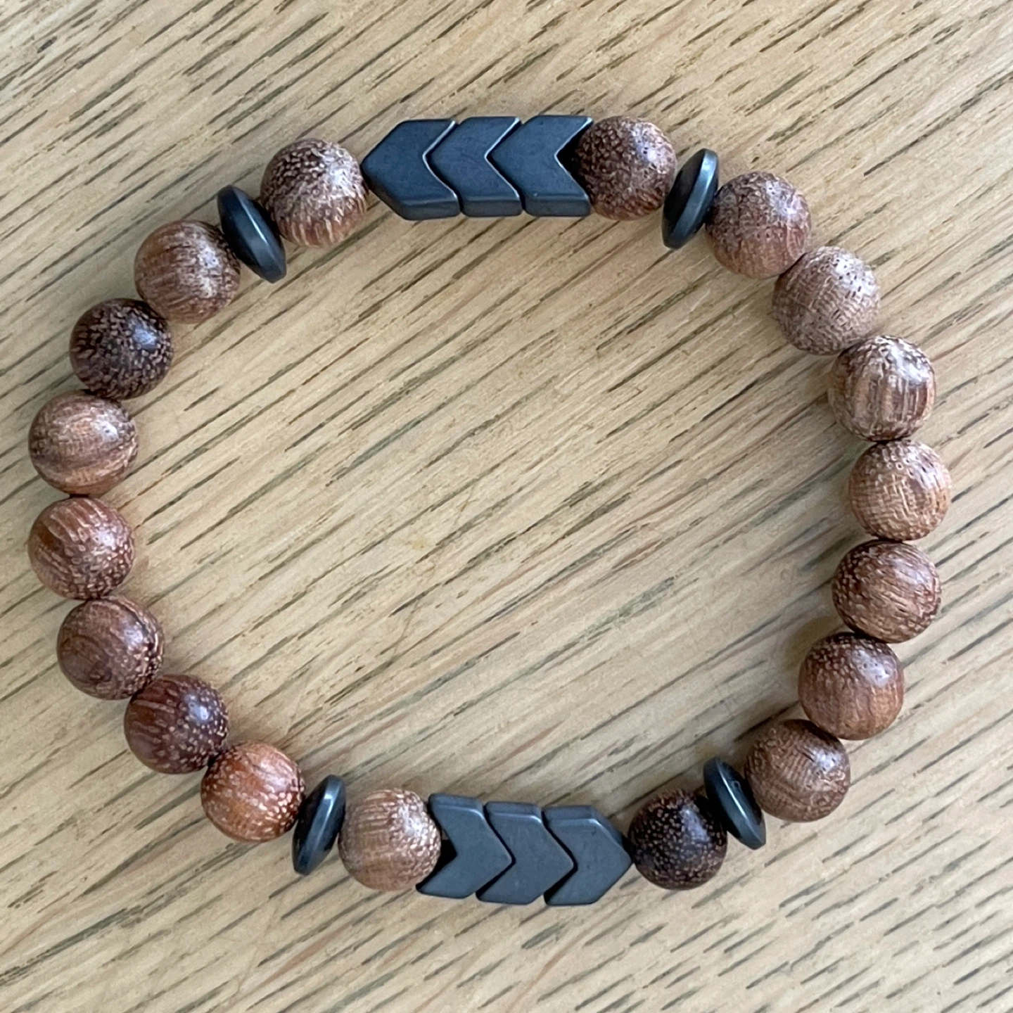 The Lucky Few T21 - Wood & Hematite bracelet - photo 3