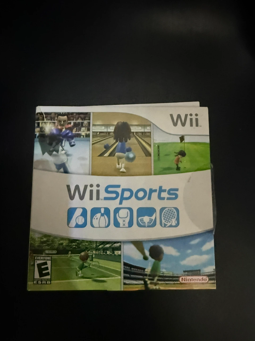 Wii Sports, Wii Play, Super Mario Galaxy. All in box.