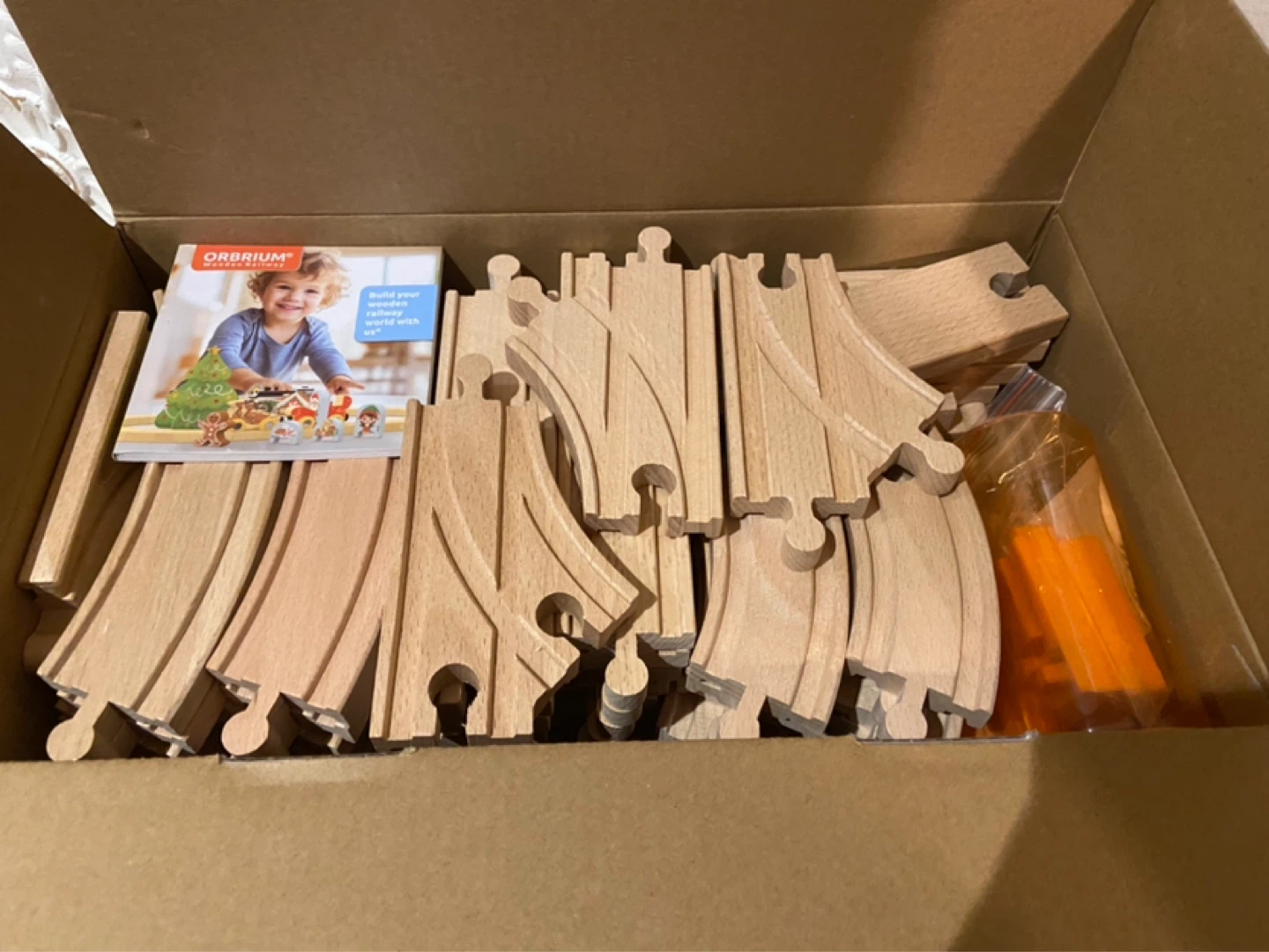 New Orbrium 56 Piece Wooden Train Track Expansion Pack - photo 3