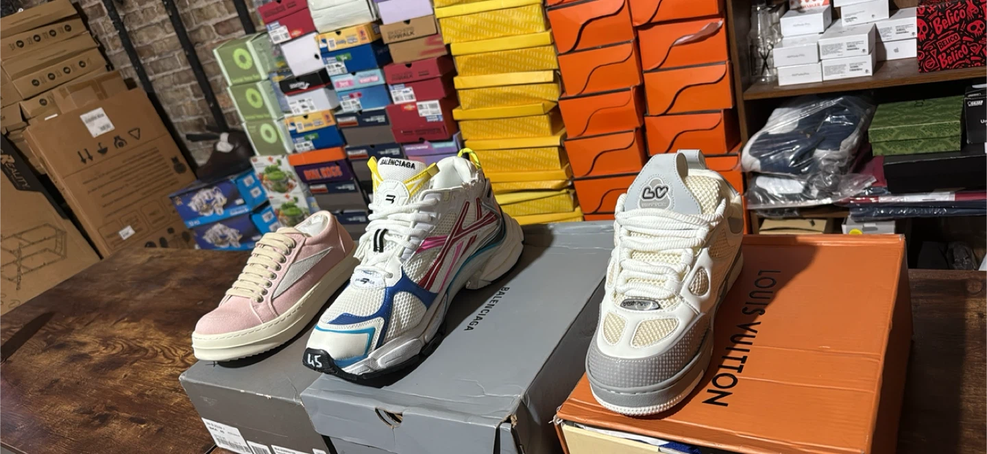 Louis Vuitton , Balcenciaga , Rick Owens $95