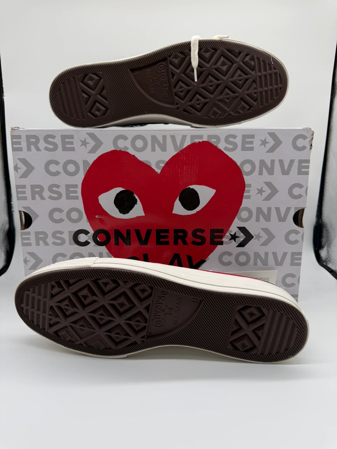 Converse x CDG PLAY Chuck 70 High Black Men’s Sz 11/Women’s 13 - photo 3