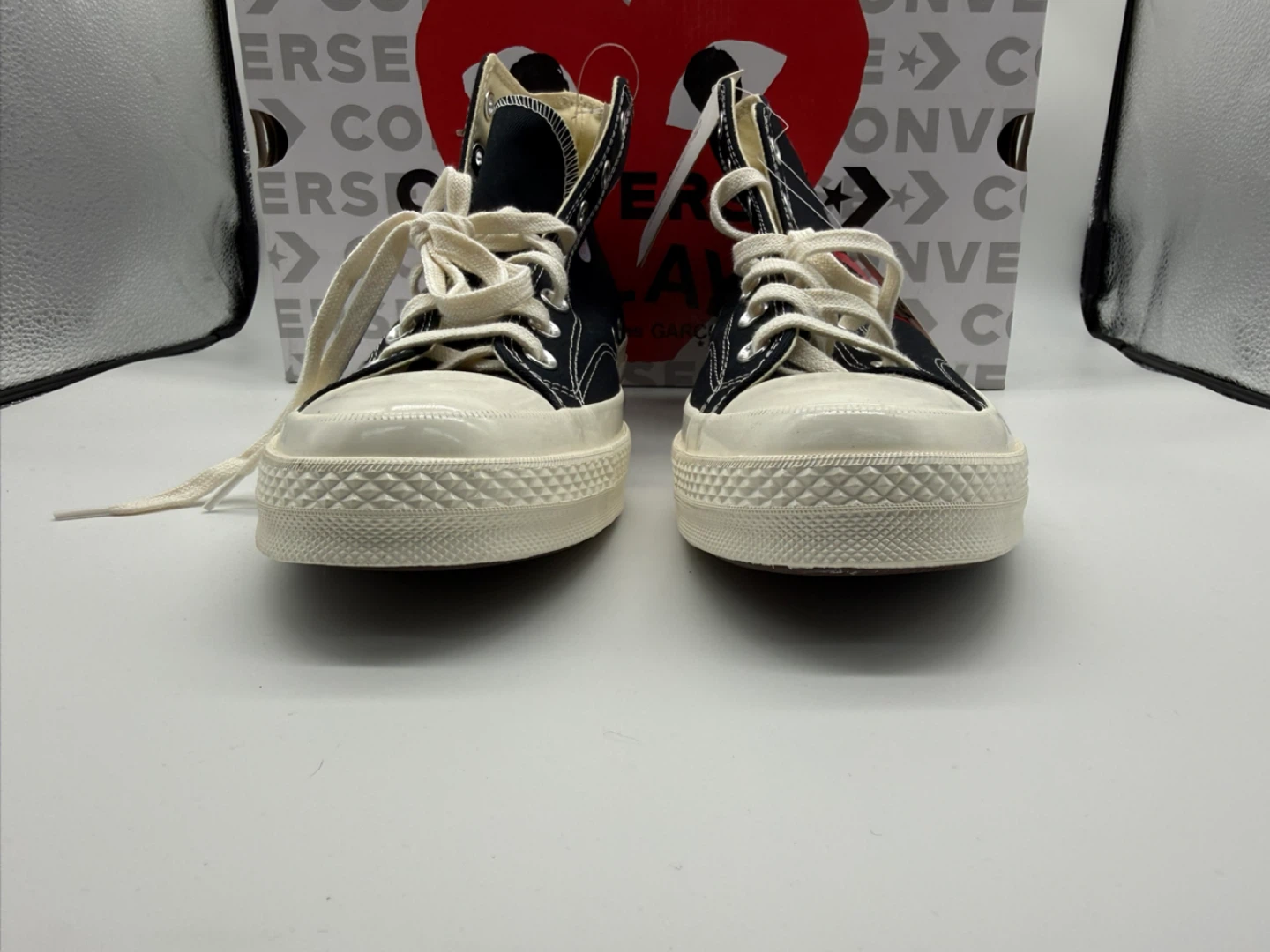 Converse x CDG PLAY Chuck 70 High Black Men’s Sz 11/Women’s 13 - photo 4