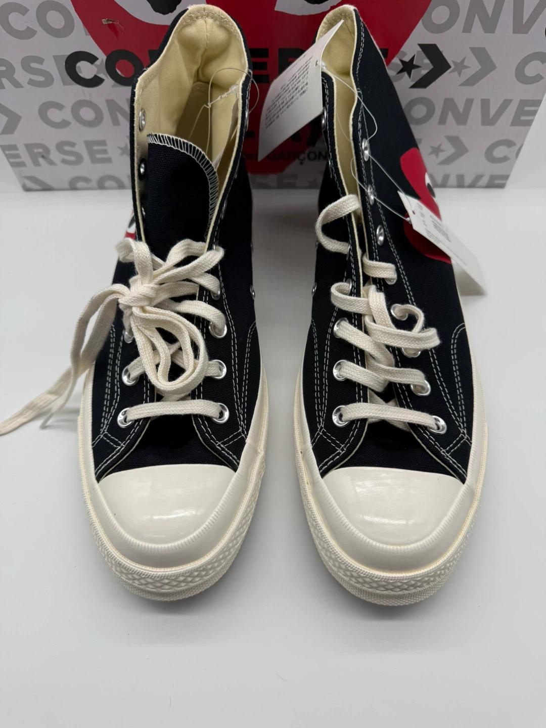 Converse x CDG PLAY Chuck 70 High Black Men’s Sz 11/Women’s 13 - photo 5