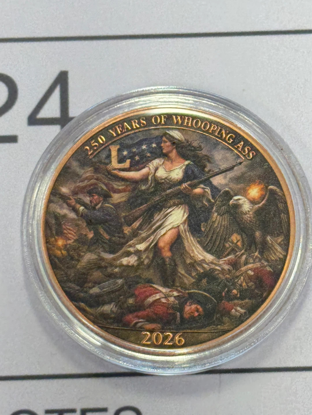 250 Years of Whooping Ass Commemorative Coin - 1 oz Copper
