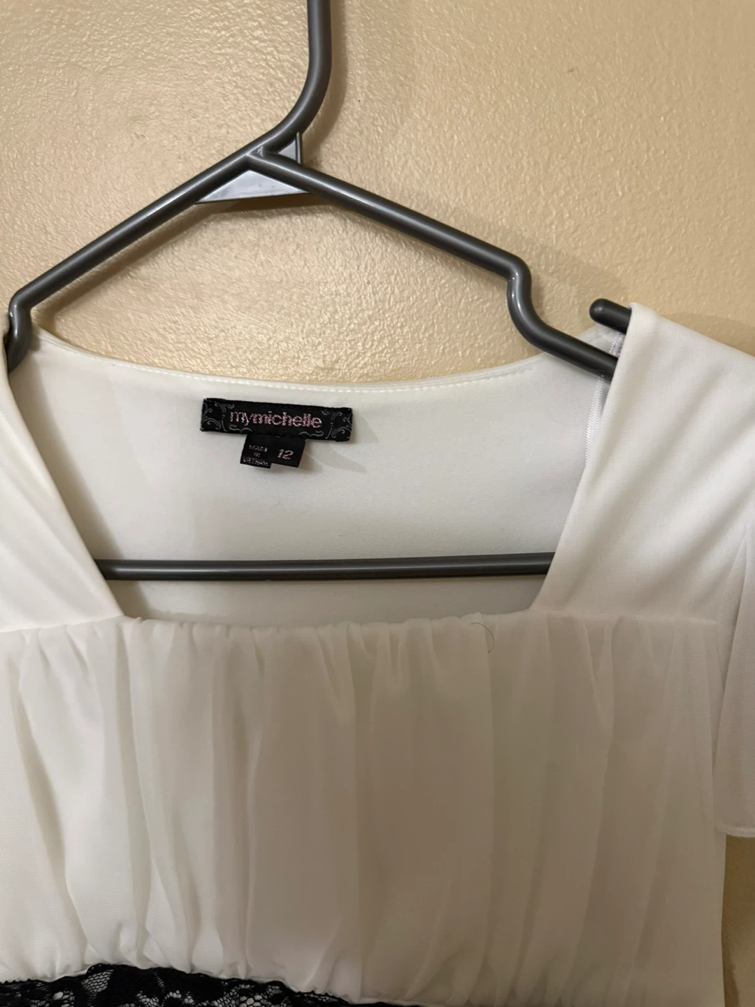 Mymichelle White Dress Kids size 12 - photo 4