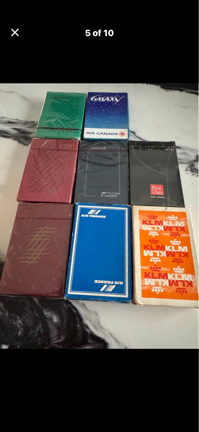 Air Canada, Air France, Cathay Pacific, KLM Playing Cards