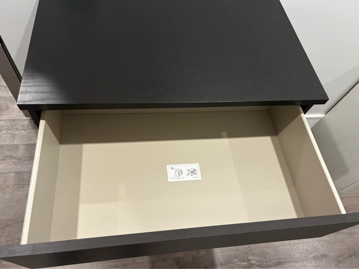 IKEA MALM dresser with 4 drawers black brown - photo 2