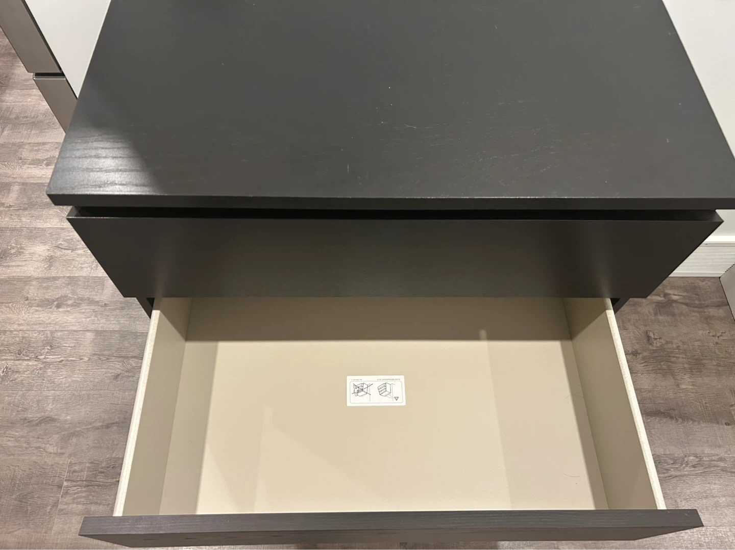 IKEA MALM dresser with 4 drawers black brown - photo 3