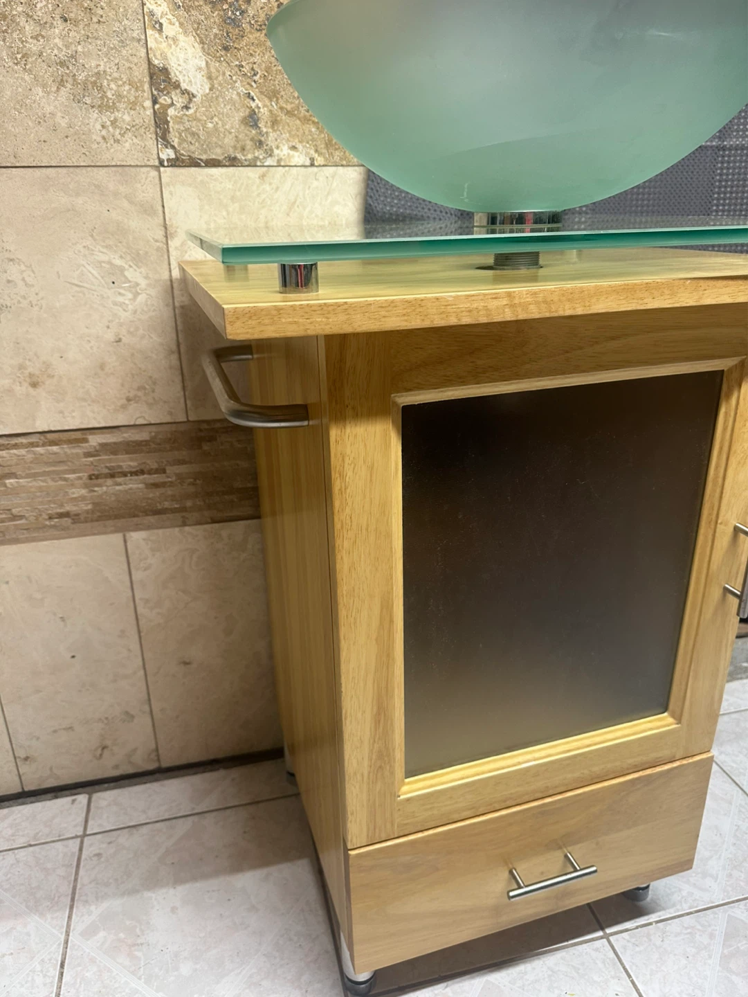 Glass Vessel Sink Vanity Set W22D19 - photo 4