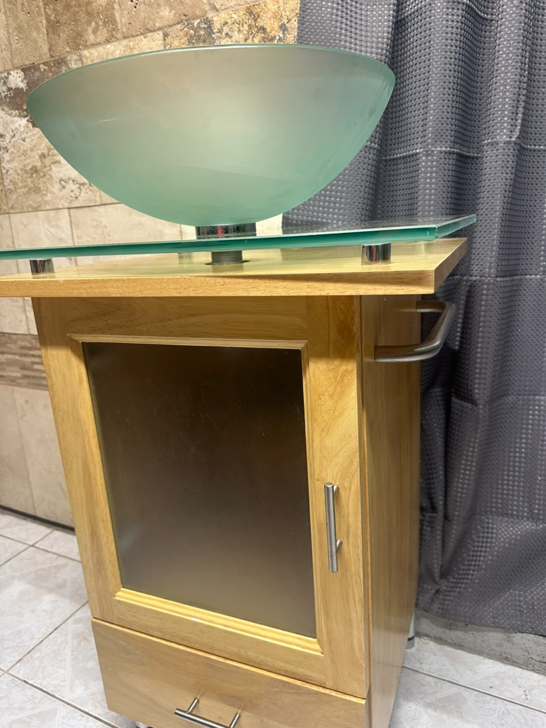 Glass Vessel Sink Vanity Set W22D19 - photo 5