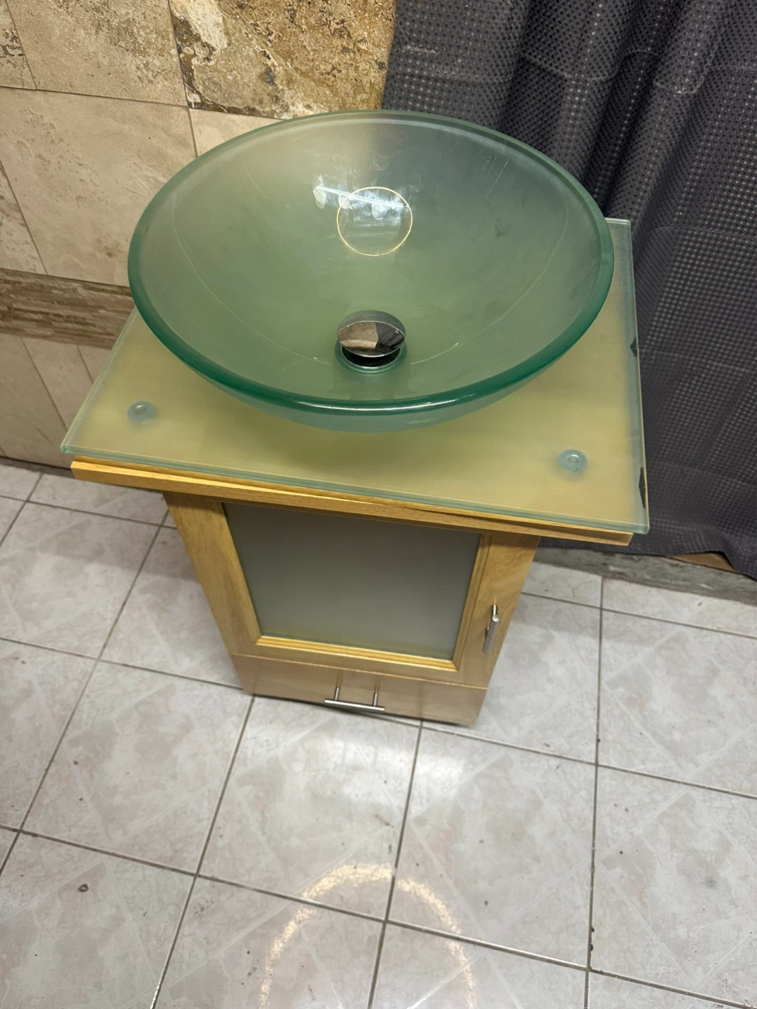 Glass Vessel Sink Vanity Set W22D19 - photo 2