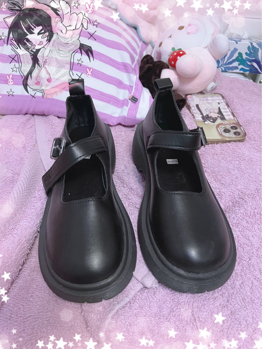 Black Mary Jane Platform Shoes - photo 3