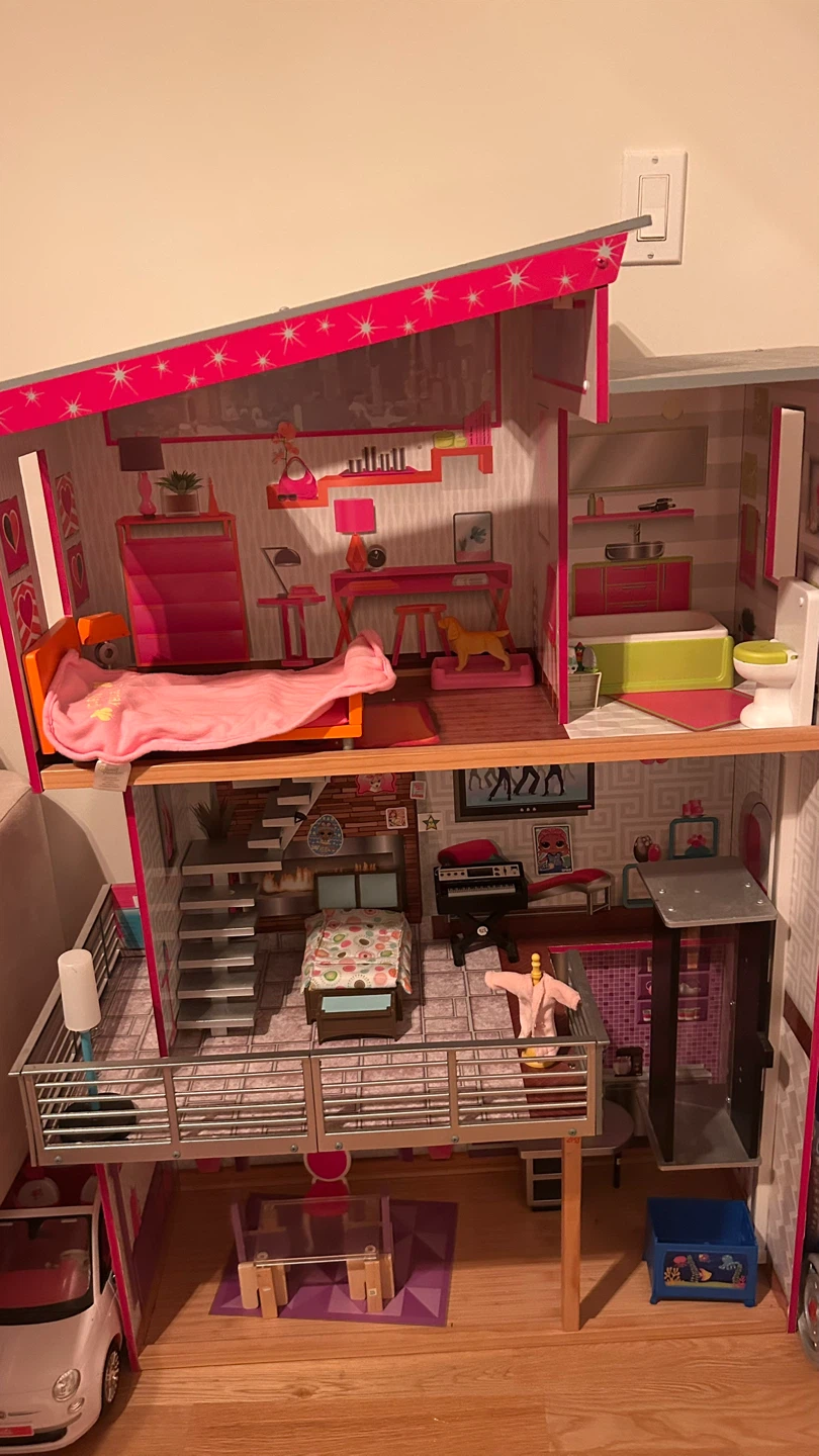 Kidkraft Supermodel Wooden Dollhouse Elevator 12 Inch Dolls - photo 2