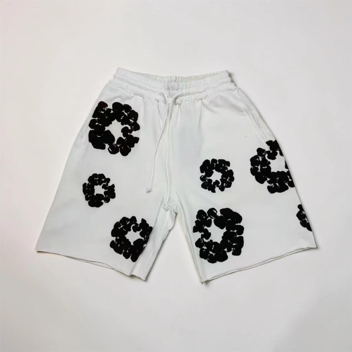 Floral Print Drawstring Shorts - photo 3