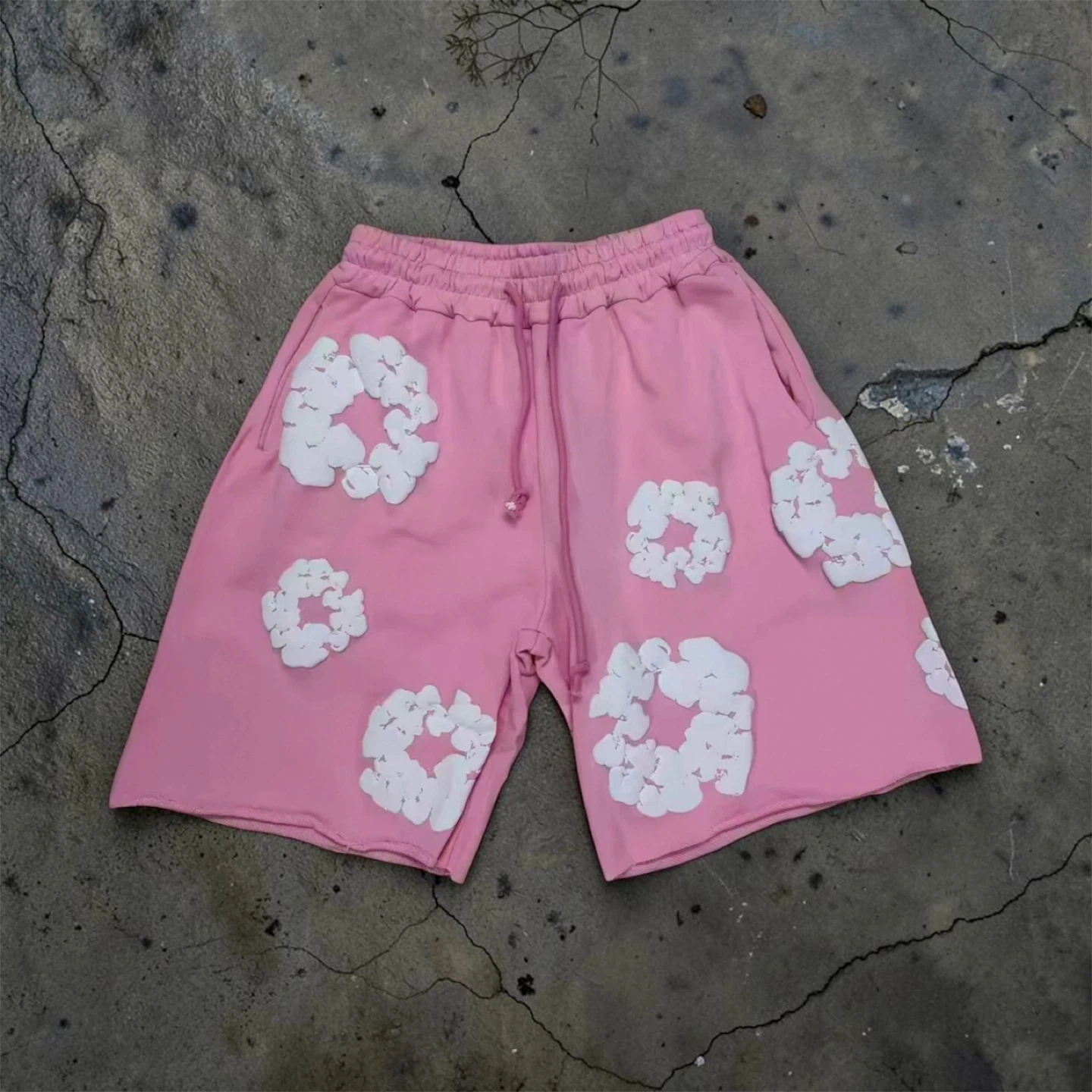 Floral Print Drawstring Shorts - photo 5