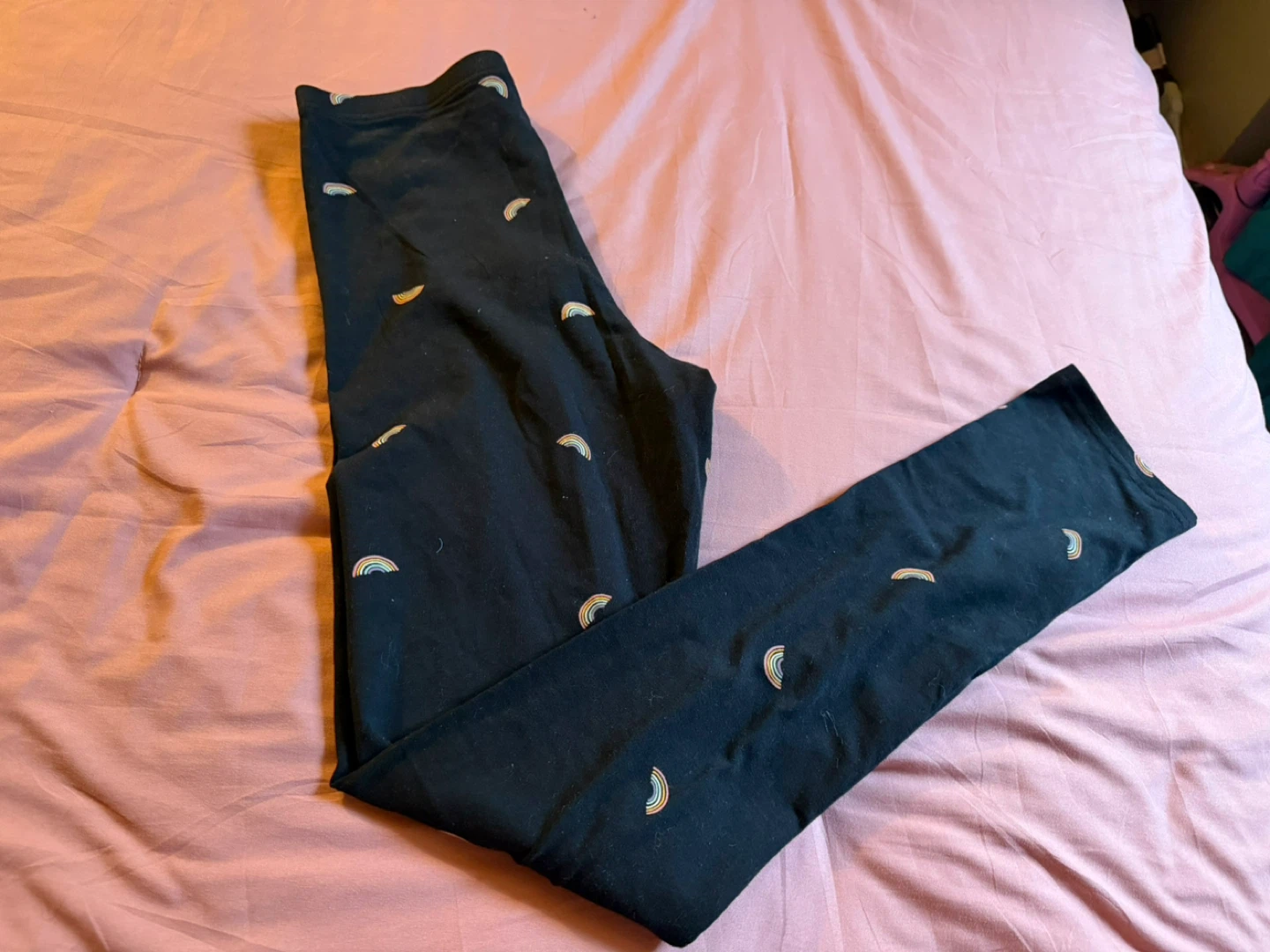 Old Navy Black Rainbow Leggings XXL Plus - photo 2