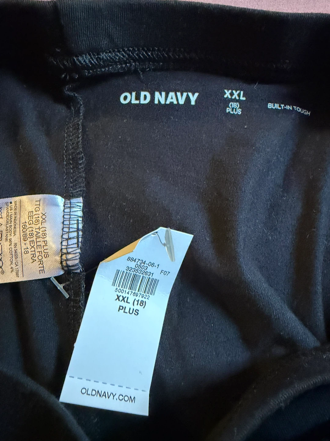 Old Navy Black Rainbow Leggings XXL Plus - photo 3