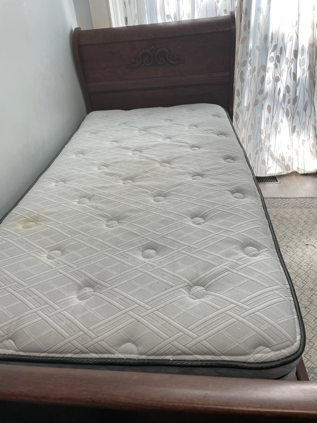 Twin Mattress with Bed Frame - photo 2