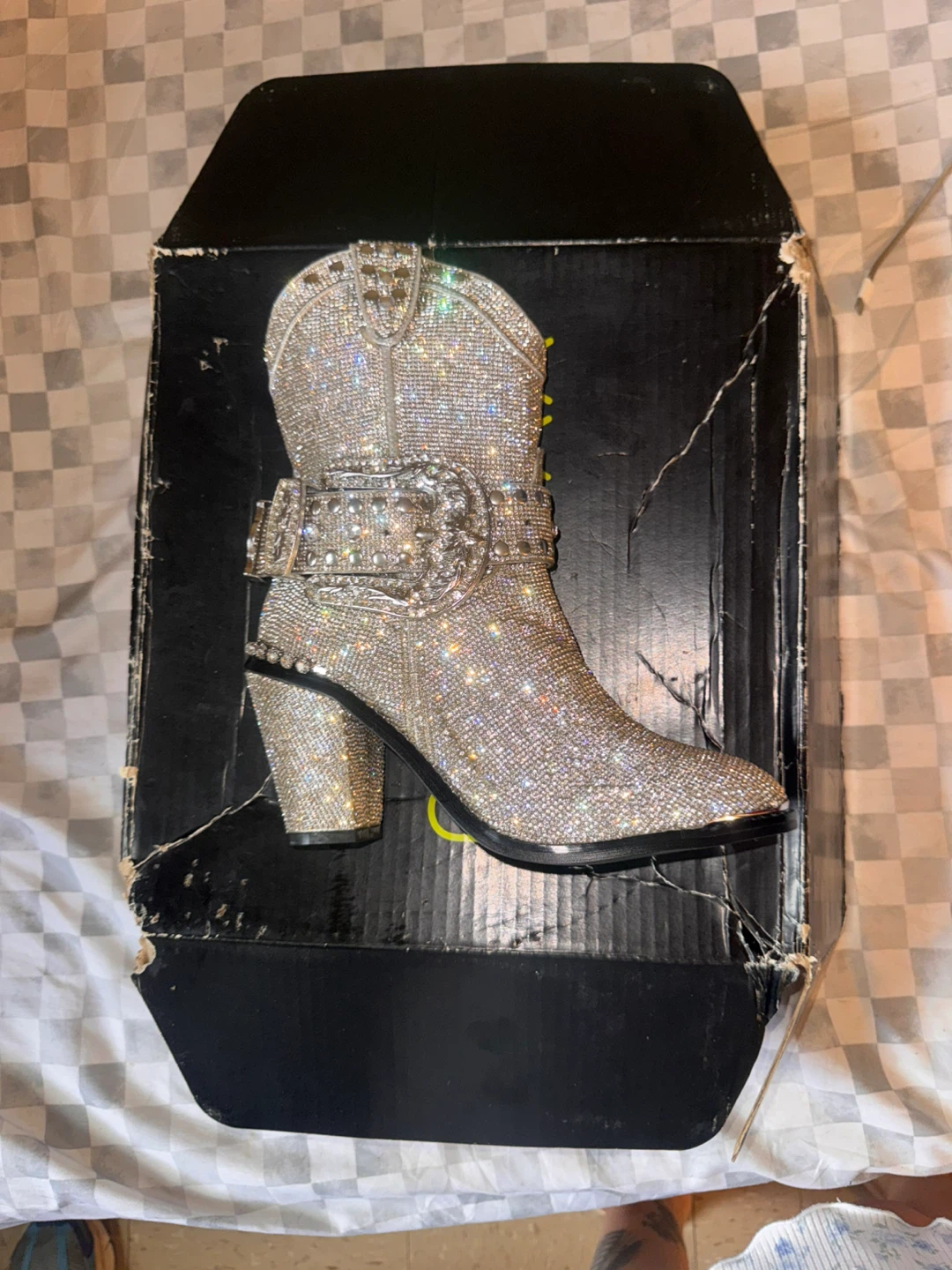 Sparkly Rhinestone Cowboy Boots - photo 4