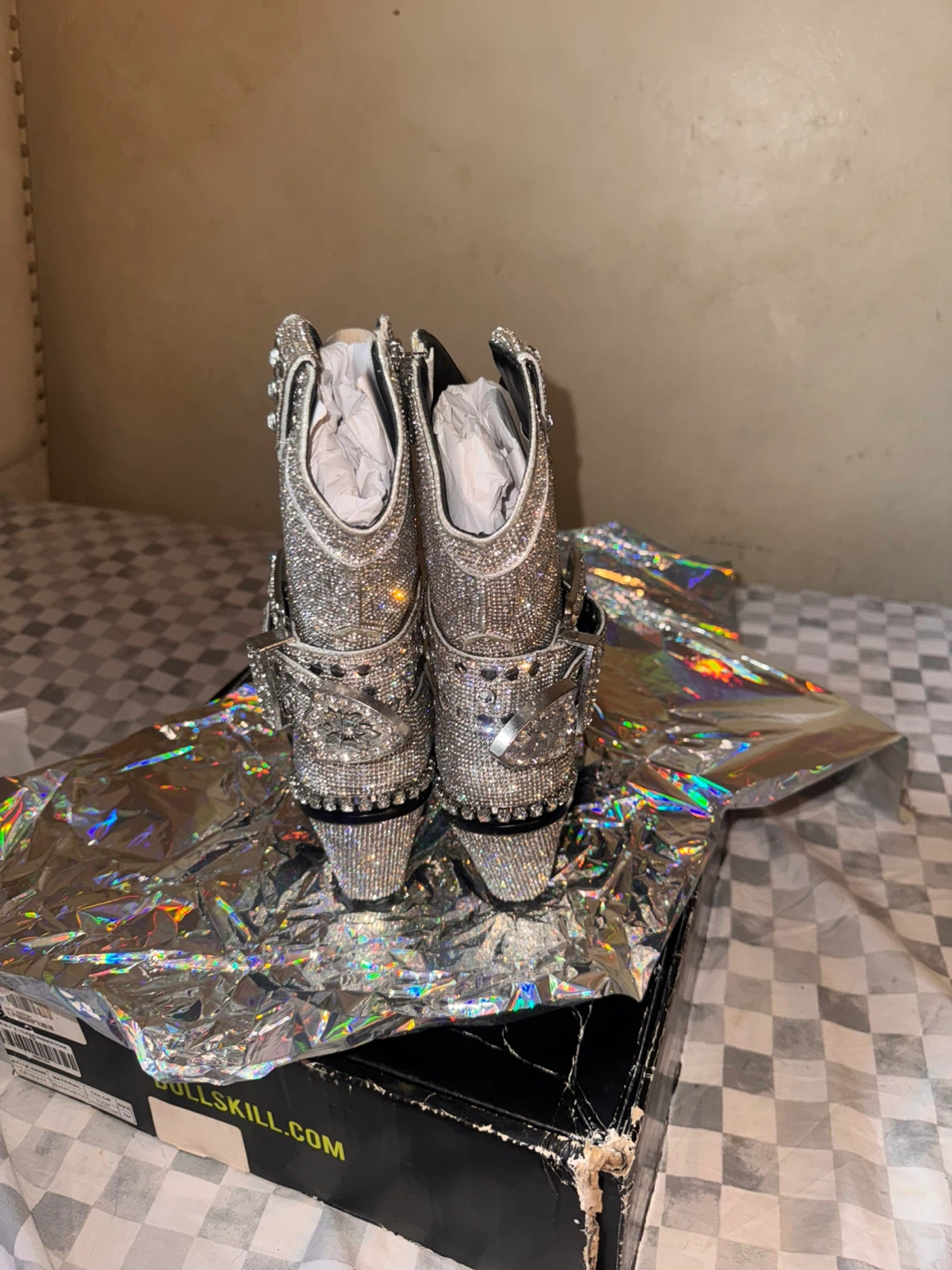 Sparkly Rhinestone Cowboy Boots - photo 5