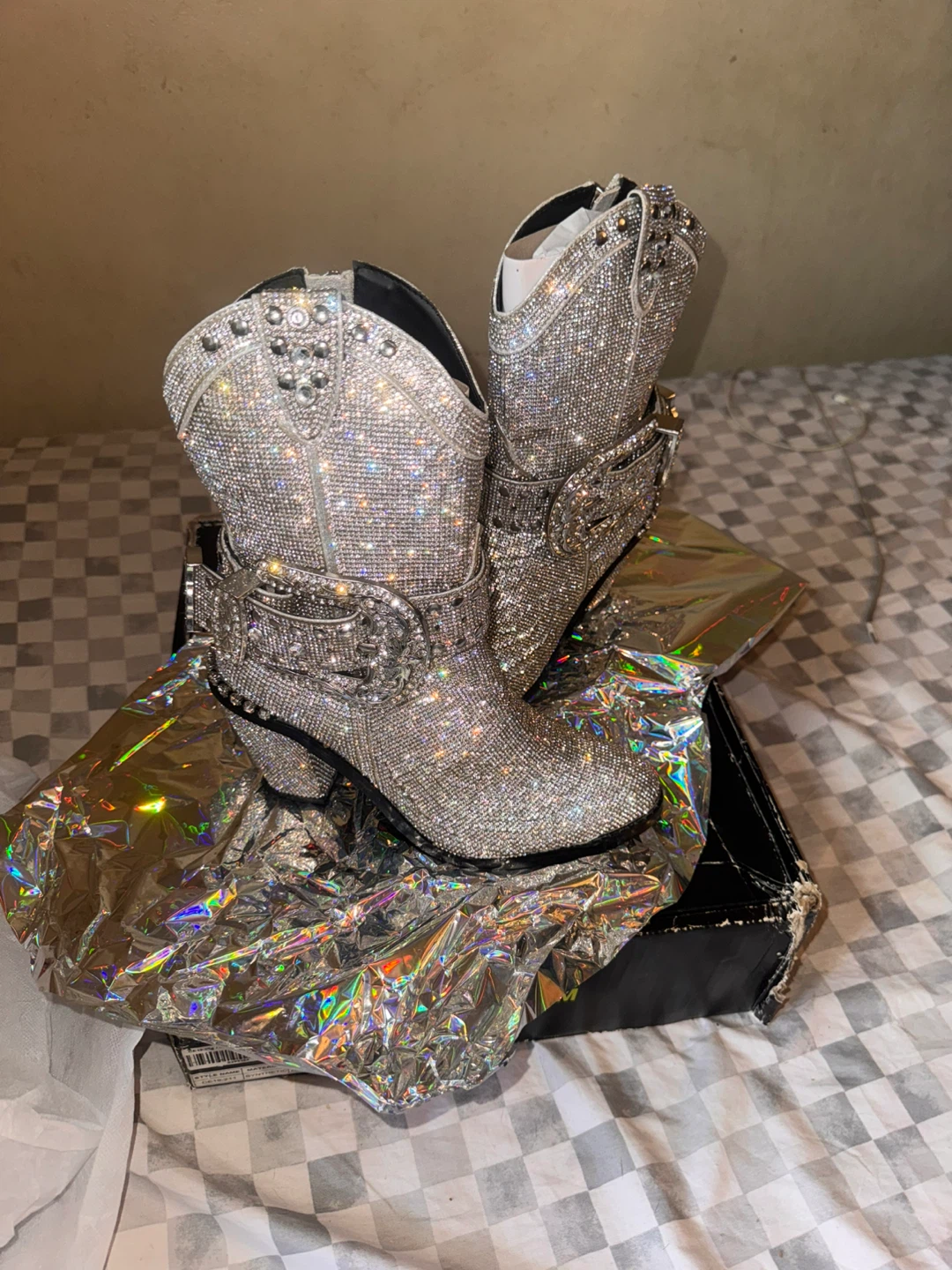 Sparkly Rhinestone Cowboy Boots - photo 3