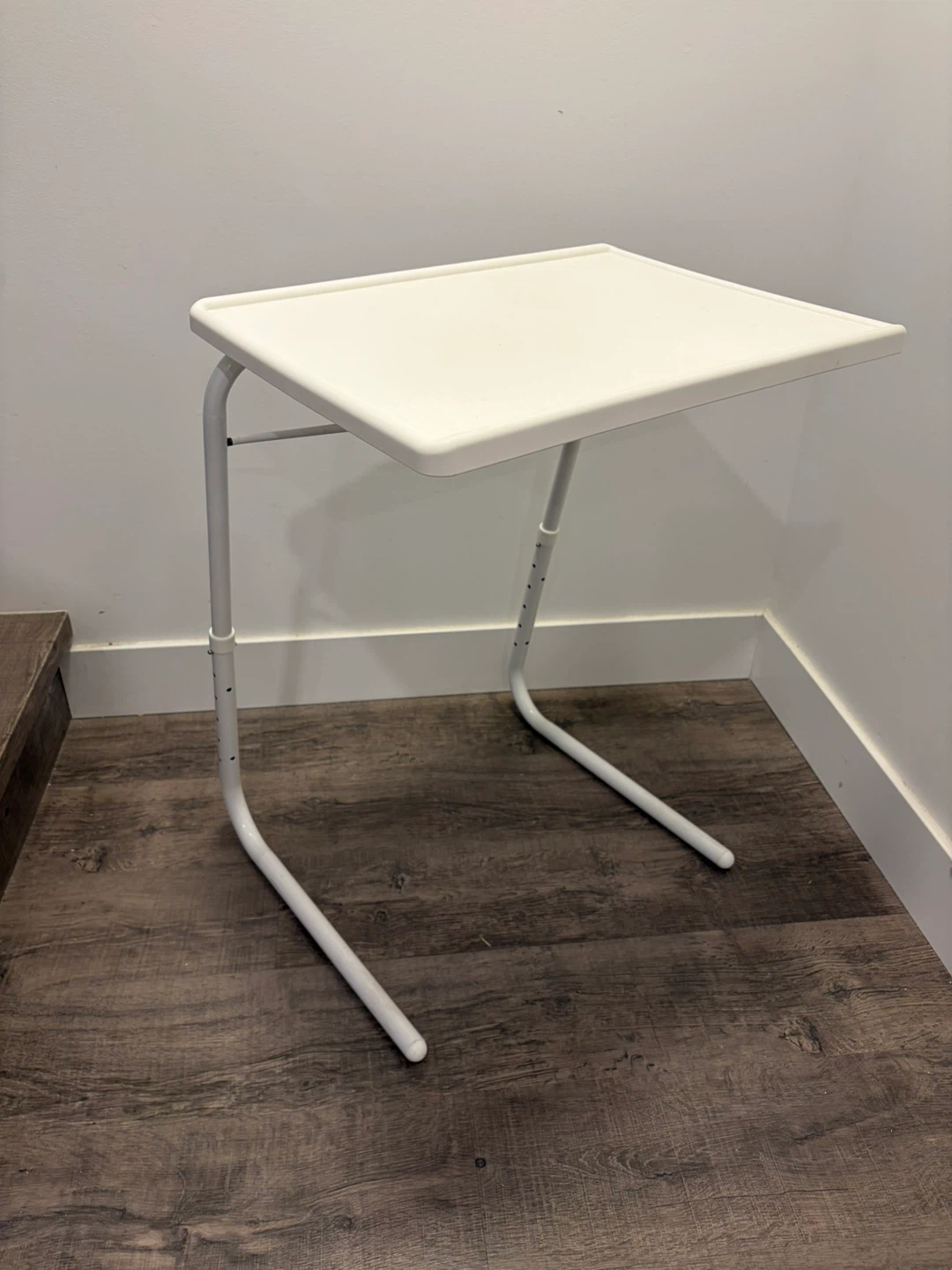White Adjustable Tray Table