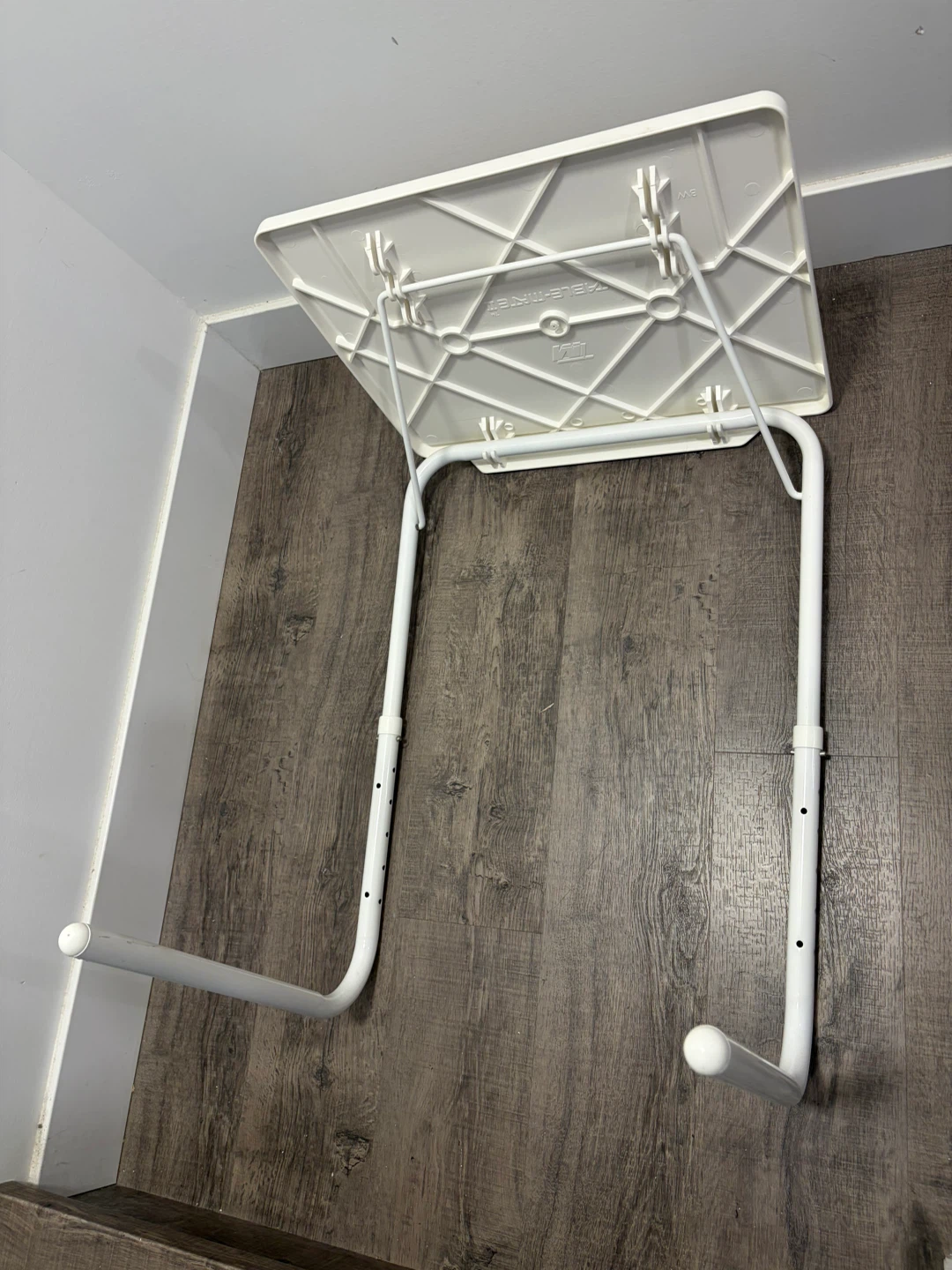 White Adjustable Tray Table - photo 3