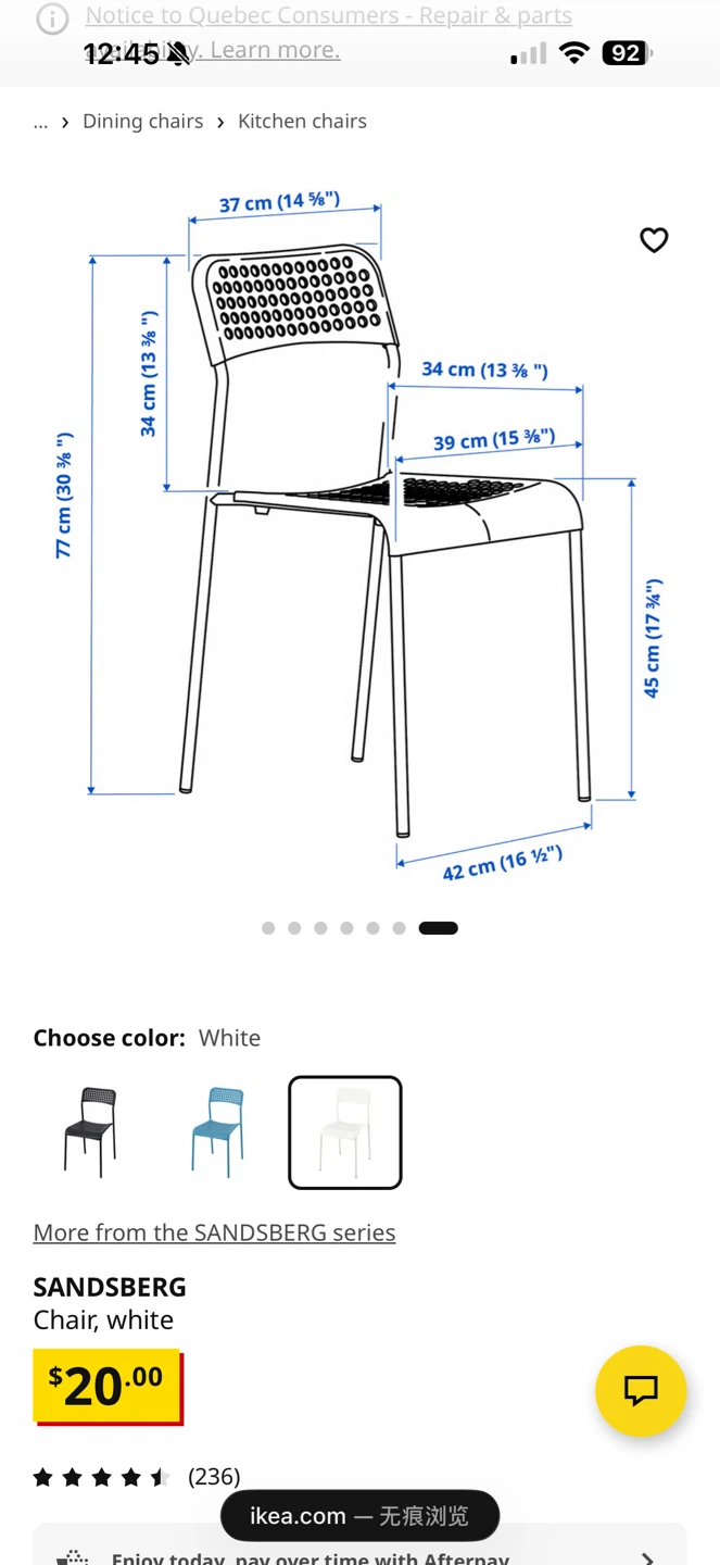 Small White Dining Set with Two Chairs - photo 5