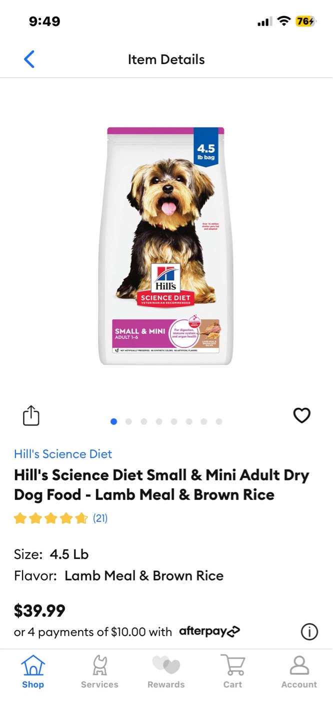4.5lbs Science Diet Small & Mini Dog Food - photo 3