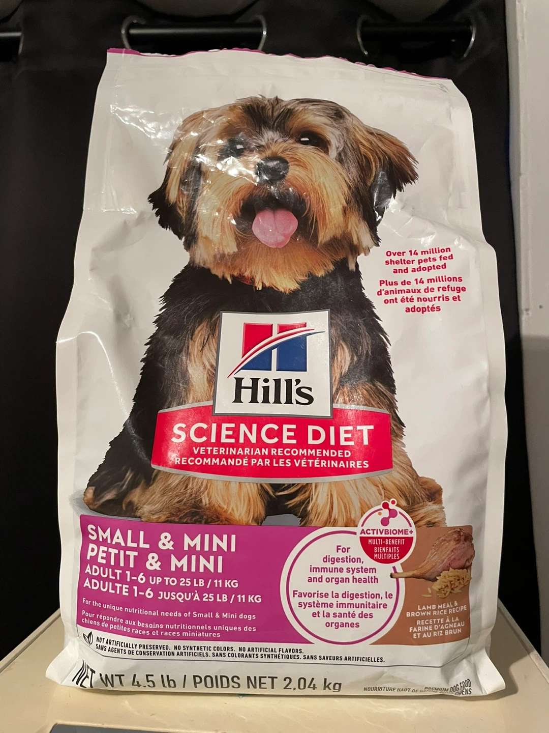 4.5lbs Science Diet Small & Mini Dog Food