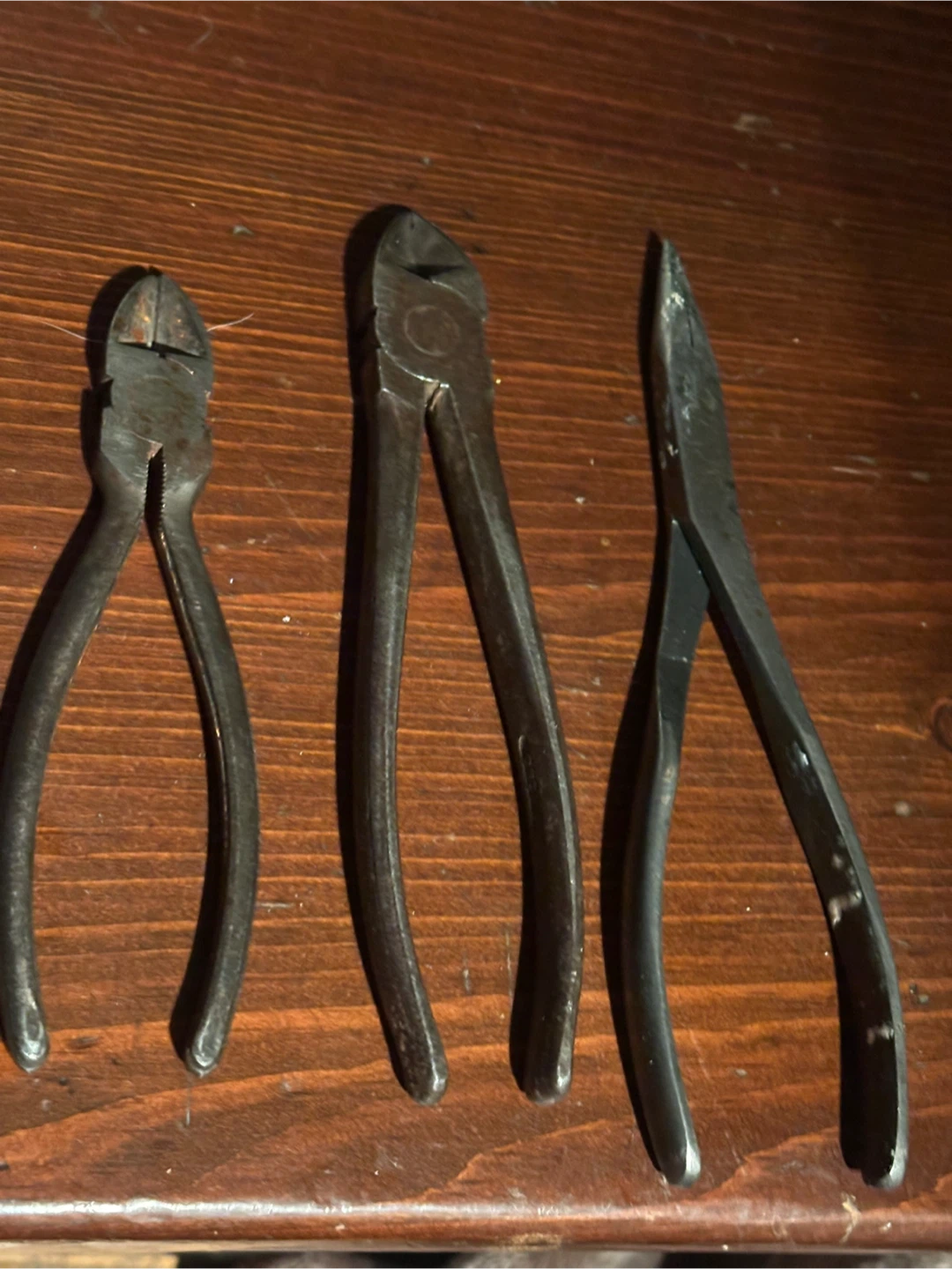 Set of 3 antique pliers Germany USA