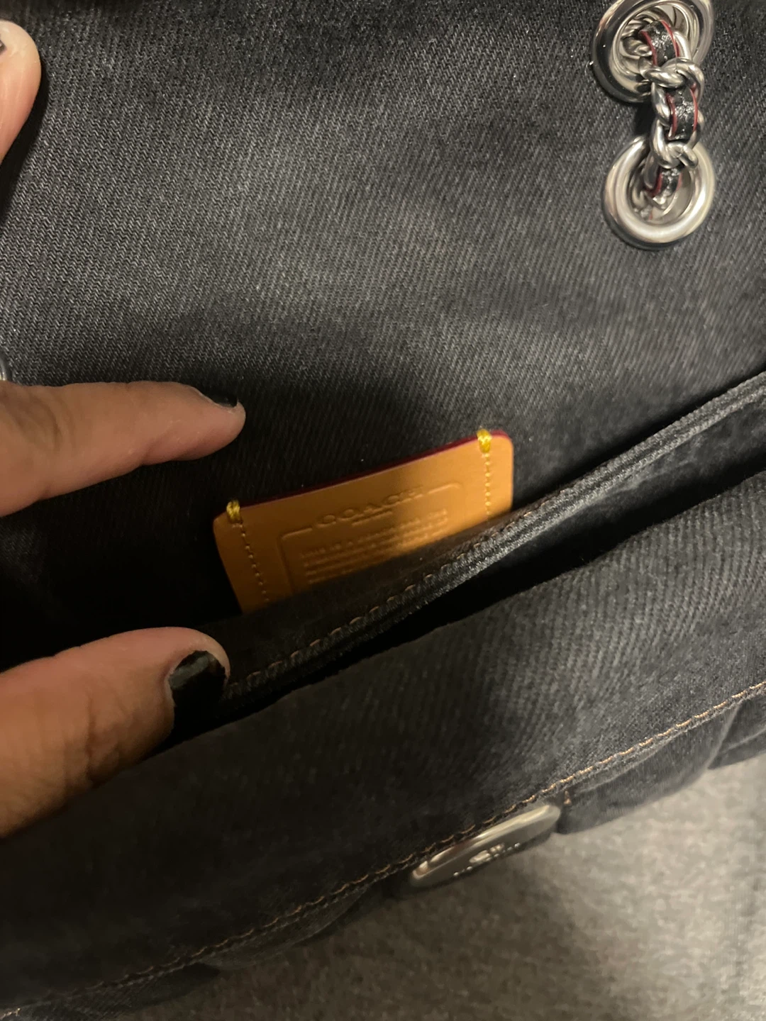Coach Black denim tabby Bag - photo 2
