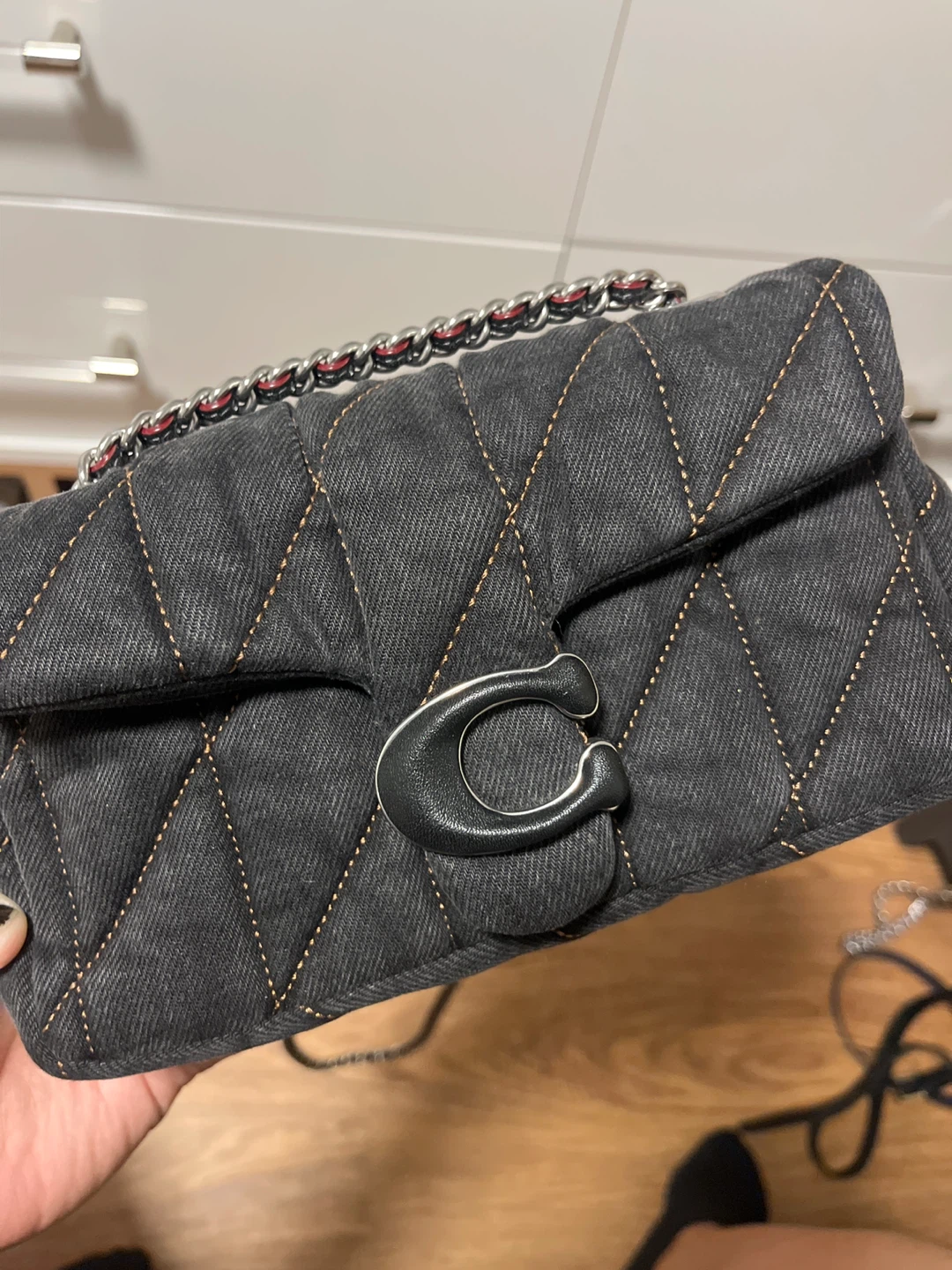 Coach Black denim tabby Bag - photo 5