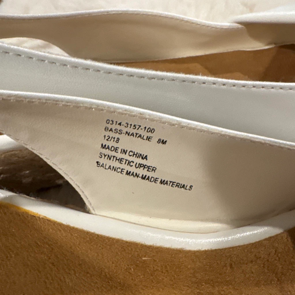 G.H. Bass & Co. Natalie Ballet Flats White Size 8M - photo 2