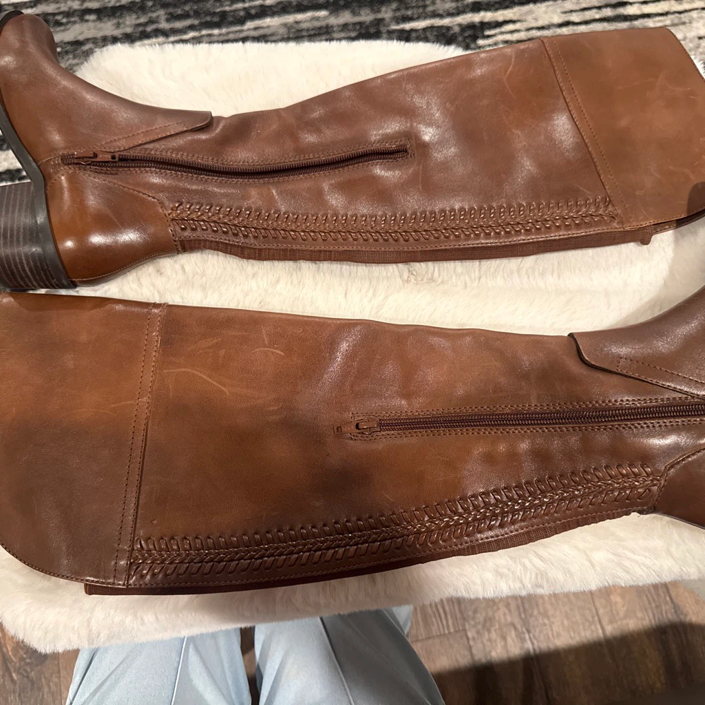Vince Camuto Leather Knee-High Boots Size 5 1/2